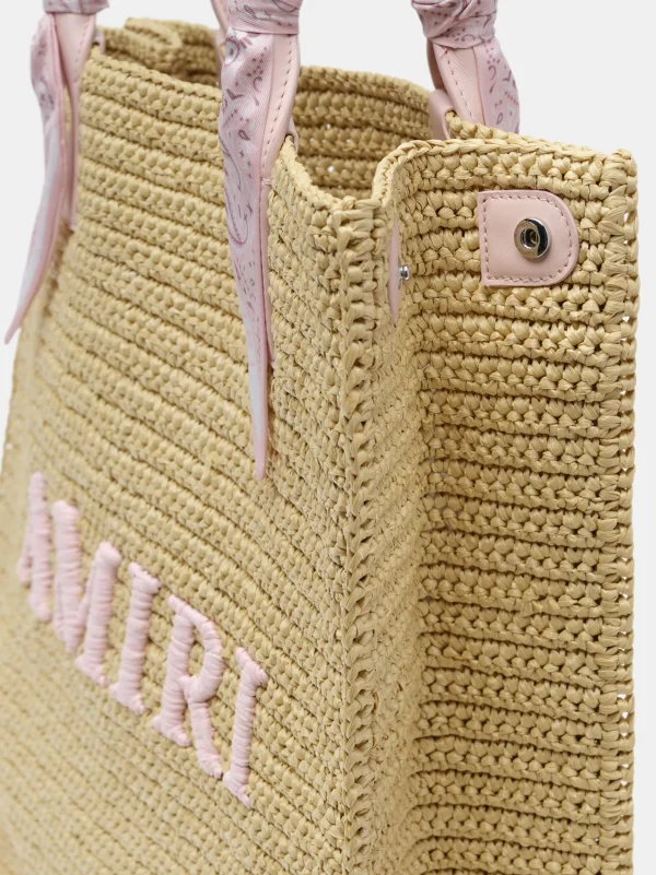 AMIRI Tote Bags | Bags> RAFFIA TOTE Pink