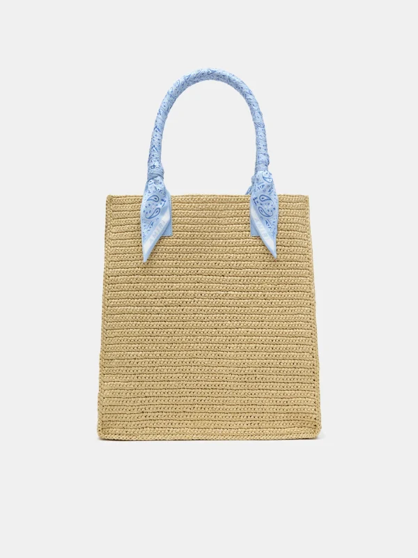 AMIRI Tote Bags | Bags> RAFFIA TOTE Blue