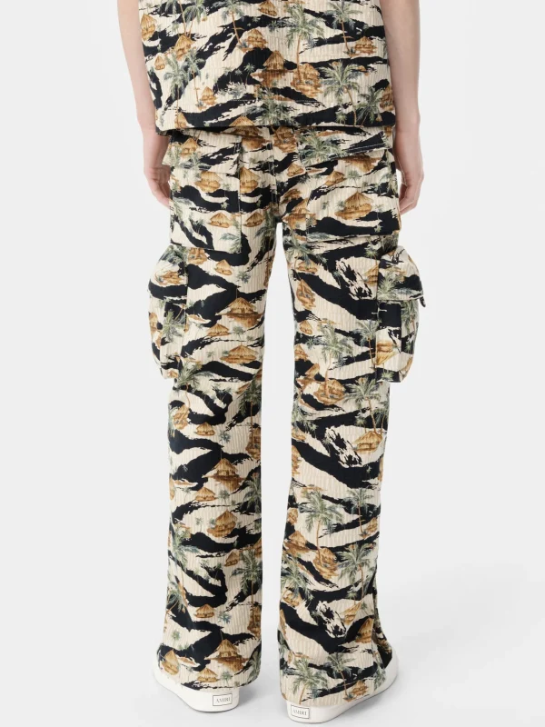AMIRI Denim> REPEAT PALM BAGGY M65 CARGO Mojave Desert