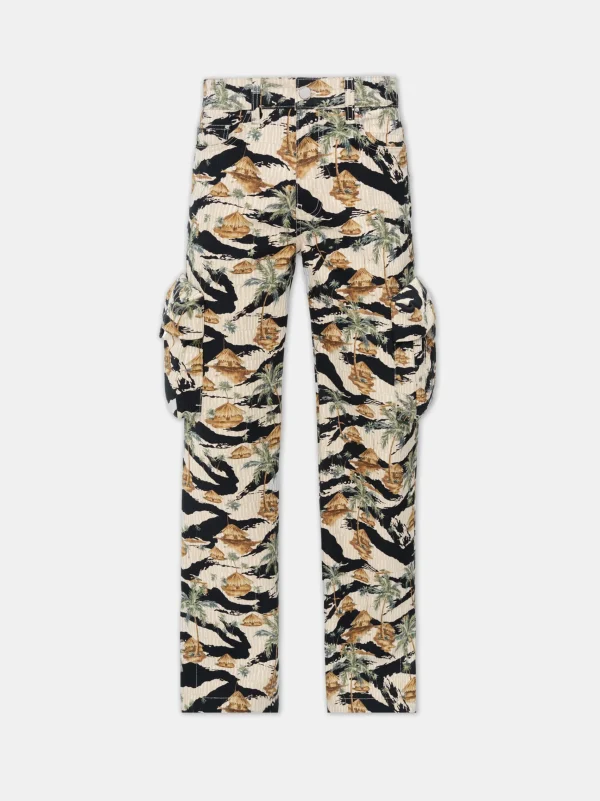 AMIRI Denim> REPEAT PALM BAGGY M65 CARGO Mojave Desert