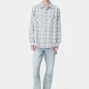 AMIRI Shirts> SHOTGUN FLANNEL Sea Blue
