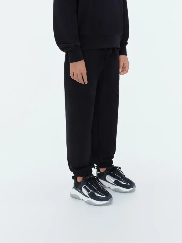 AMIRI Shorts & Sweatpants> STAGGERED SCRIBBLE SWEATPANT BLACK