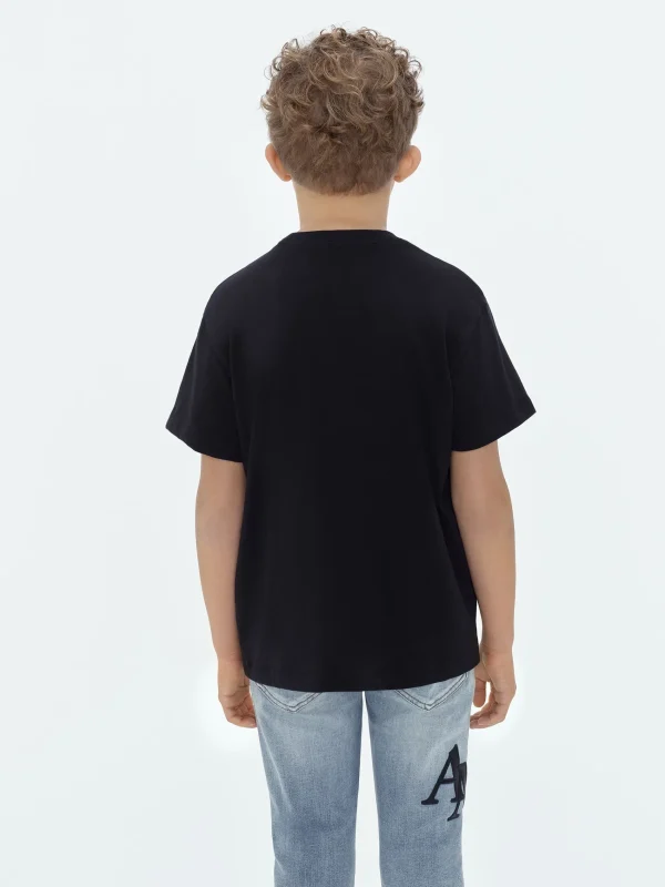 AMIRI Tees> STAGGERED SCRIBBLE TEE BLACK