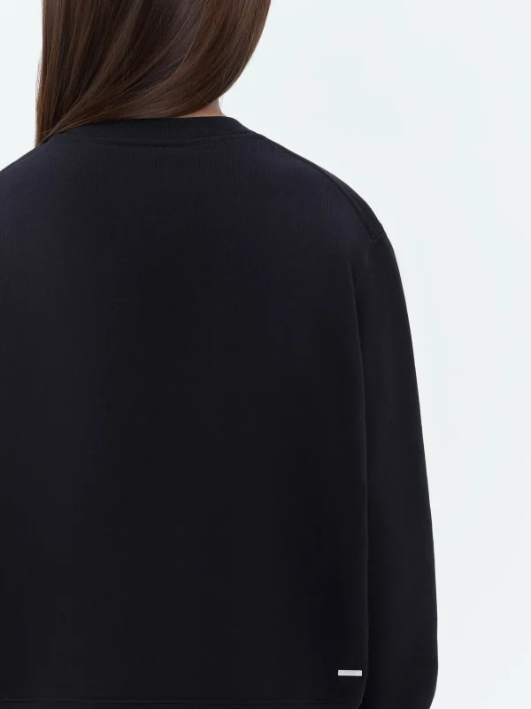 AMIRI Sweatshirts> STAGGERED SCRIBBLE CREWNECK BLACK