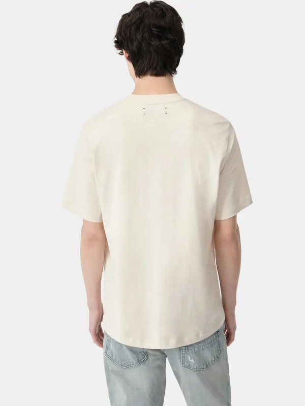 AMIRI Tees> STAGGERED TEE BIRCH