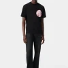 AMIRI Tees> STAGGERED WAVE TEE Black Red