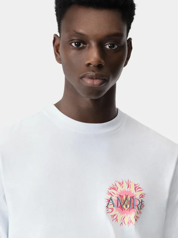 AMIRI Tees> SUN TEE White