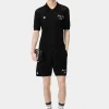 AMIRI Knitwear | Shirts> SURF CLUB CROTCHET POLO BLACK