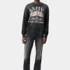 AMIRI Sweatshirts> THEATERS VINTAGE CREW BLACK