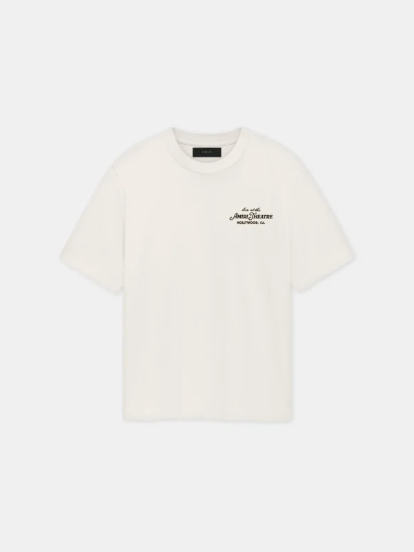 AMIRI Tees> THEATRE FLOCKED TEE Alabaster
