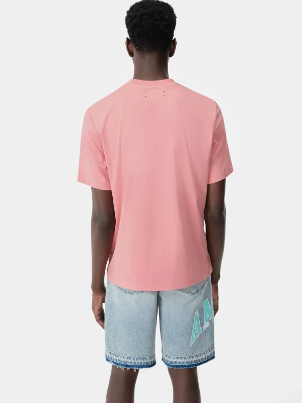 AMIRI Tees> TWISTED PALMS TEE Flamingo Pink
