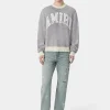 AMIRI Knitwear> VINTAGE CASHMERE CREW Grey