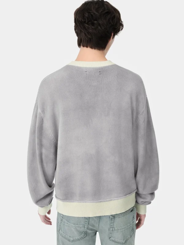 AMIRI Knitwear> VINTAGE CASHMERE CREW Grey