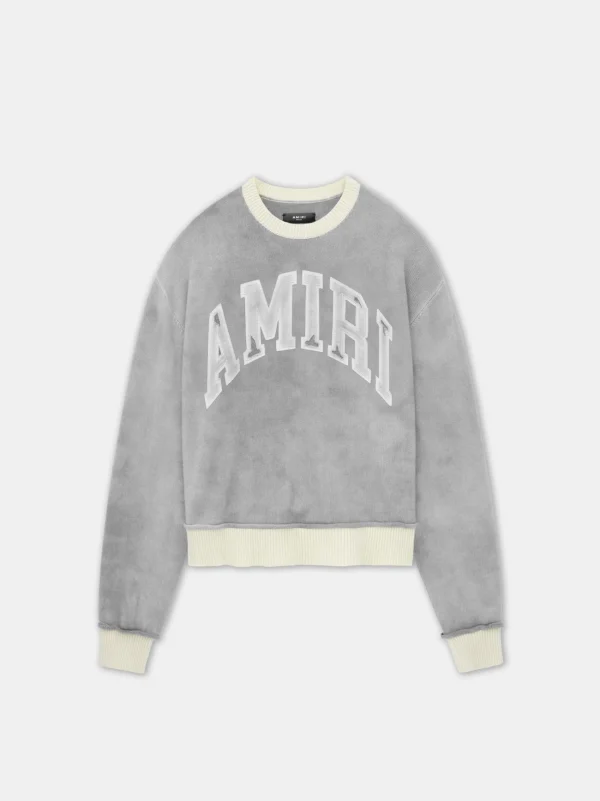 AMIRI Knitwear> VINTAGE CASHMERE CREW Grey