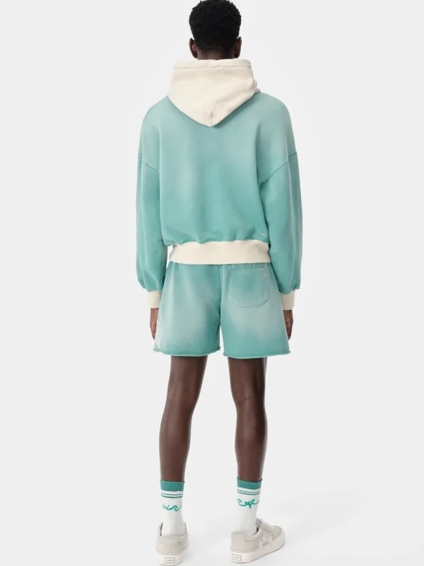AMIRI Shorts & Sweatpants> VINTAGE COLLEGIATE SHORT Sea Blue