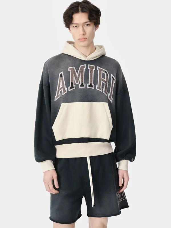 AMIRI Sweatshirts> VINTAGE OVERSIZED HOODIE BLACK