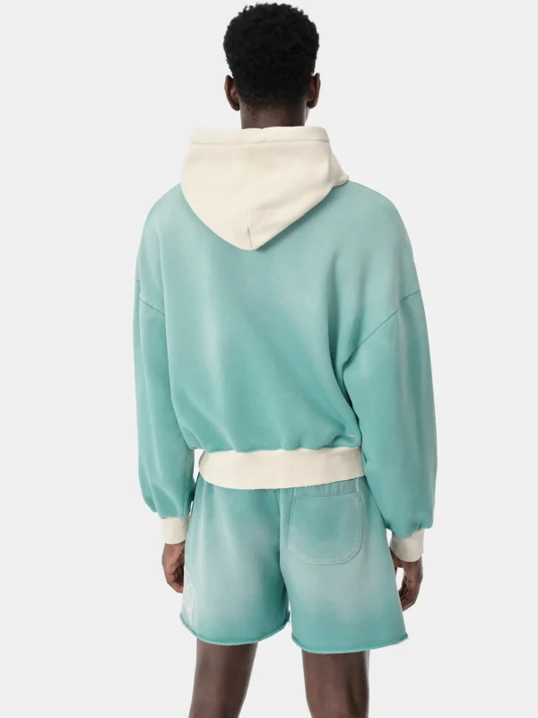 AMIRI Sweatshirts> VINTAGE OVERSIZED HOODIE Sea Blue
