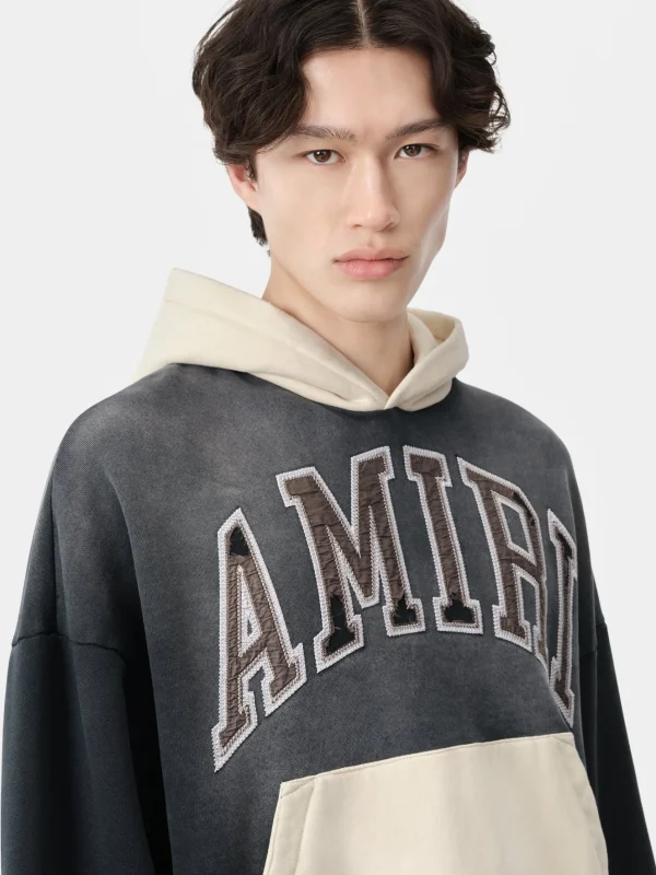 AMIRI Sweatshirts> VINTAGE OVERSIZED HOODIE BLACK