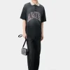 AMIRI Tees> VINTAGE OVERSIZED POLO BLACK