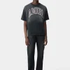 AMIRI Tees> VINTAGE OVERSIZED TEE BLACK