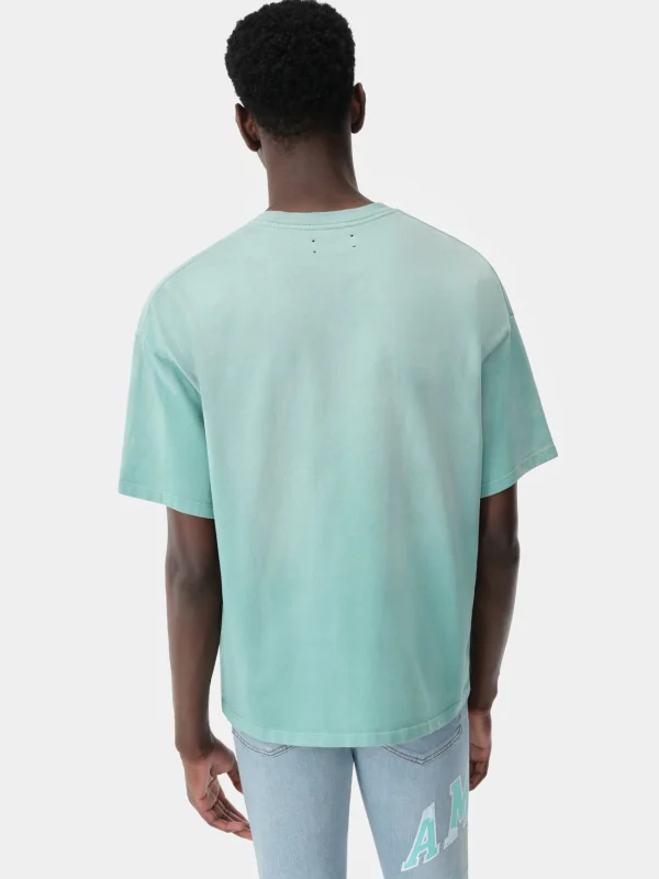 AMIRI Tees> VINTAGE OVERSIZED TEE Sea Blue