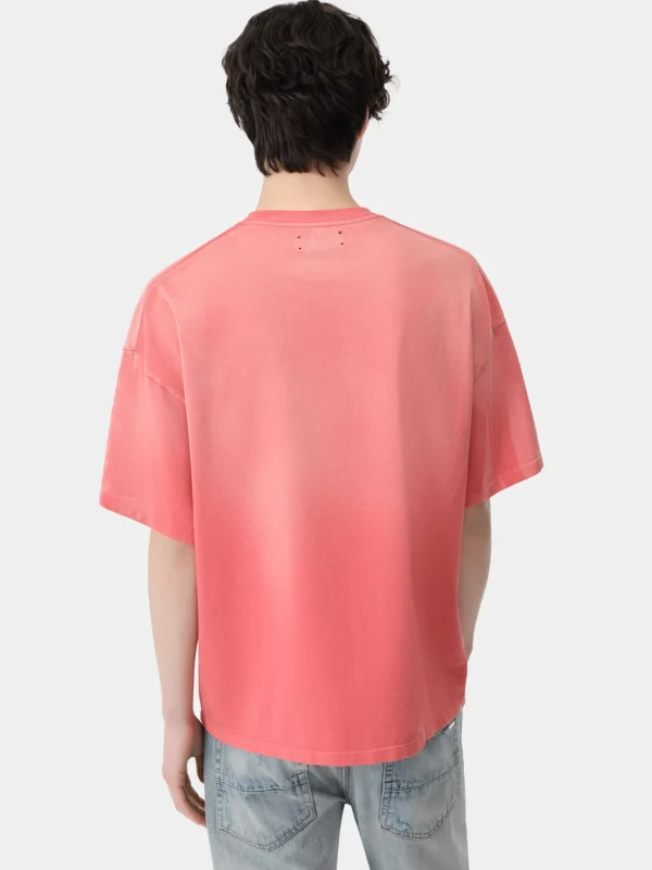 AMIRI Tees> VINTAGE OVERSIZED TEE Cranberry