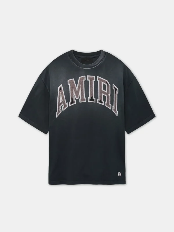 AMIRI Tees> VINTAGE OVERSIZED TEE BLACK