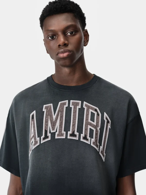 AMIRI Tees> VINTAGE OVERSIZED TEE BLACK