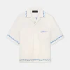 AMIRI Shirts> WAVE CAMP SHIRT BIRCH