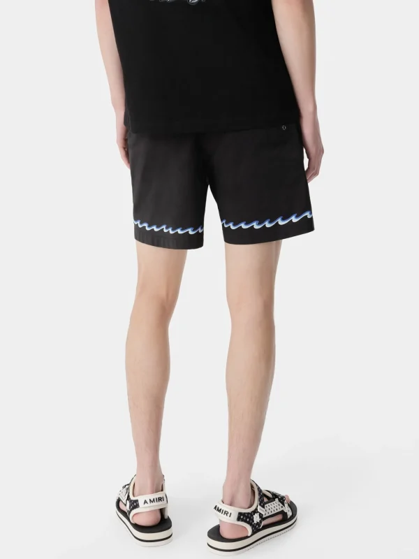 AMIRI Swimwear | Shorts & Sweatpants> WAVE SWIM TRUNK BLACK