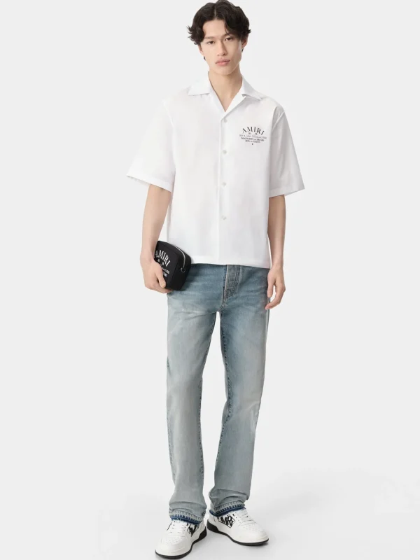 AMIRI Shirts>ARTS DISTRICT CAMP SHIRT White