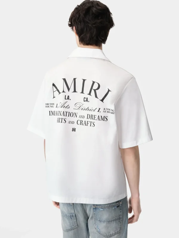 AMIRI Shirts>ARTS DISTRICT CAMP SHIRT White
