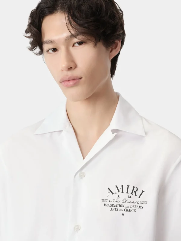 AMIRI Shirts>ARTS DISTRICT CAMP SHIRT White