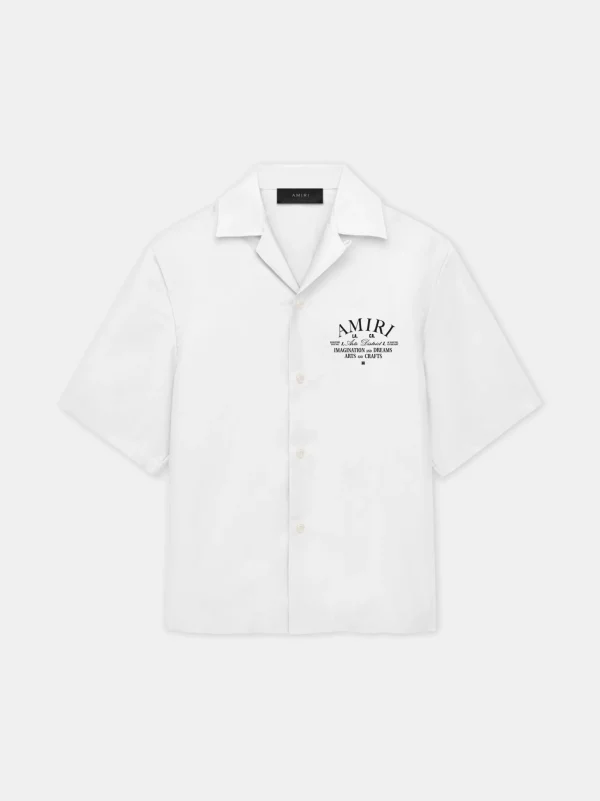 AMIRI Shirts>ARTS DISTRICT CAMP SHIRT White