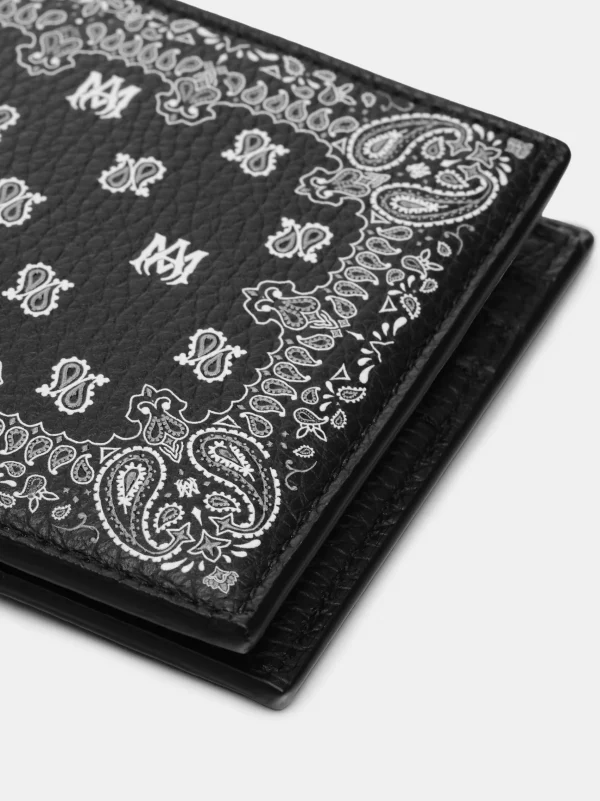 AMIRI Small Leather Goods | Small Leather Goods>BANDANA BI-FOLD BLACK