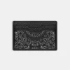AMIRI Small Leather Goods | Small Leather Goods>BANDANA CARD HOLDER BLACK