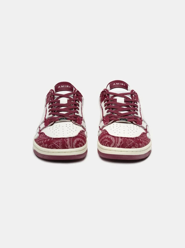 AMIRI Sneakers | Sneakers>BANDANA DENIM SKEL TOP LOW- Burgundy