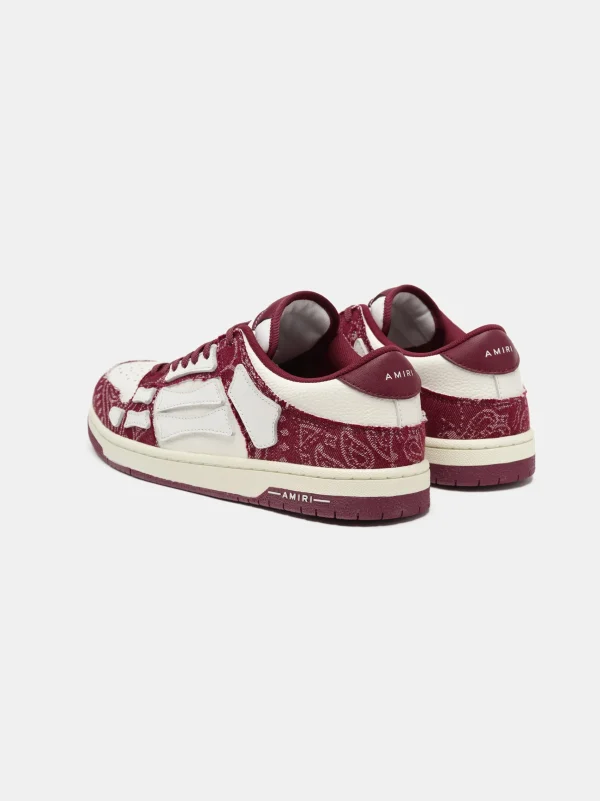 AMIRI Sneakers | Sneakers>BANDANA DENIM SKEL TOP LOW- Burgundy