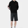 AMIRI Denim>BANDANA JACQUARD SKATER SHORT Vintage Black