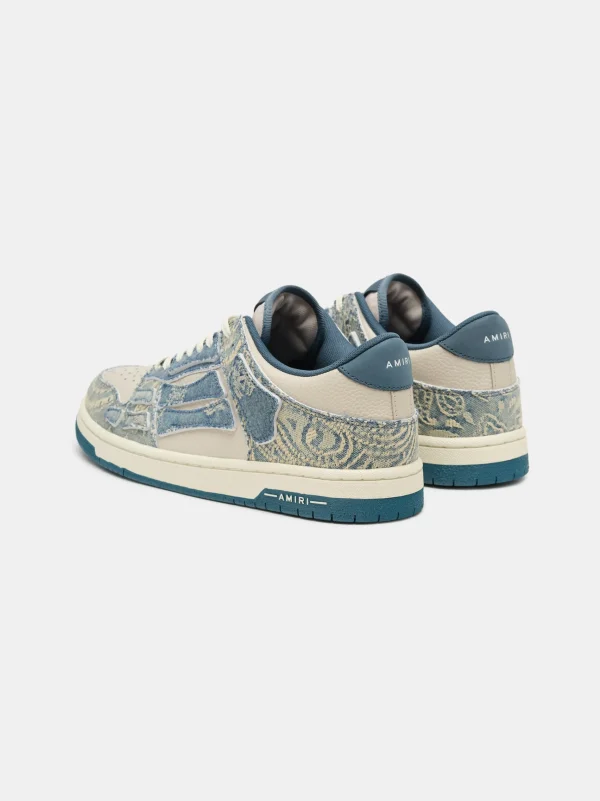 AMIRI Sneakers | Sneakers>BANDANA JACQUARD SKEL-TOP LOW Natural/Denim
