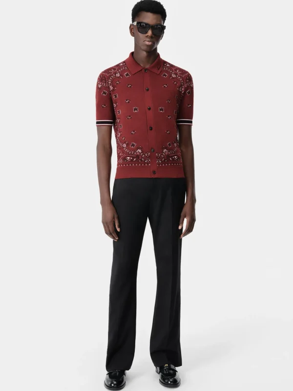 AMIRI Knitwear>BANDANA POLO Red