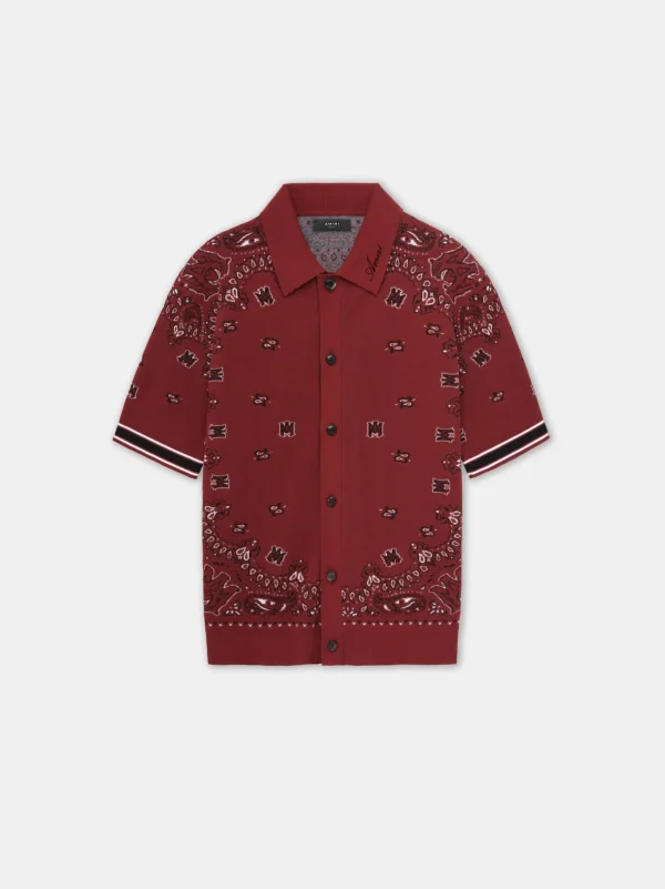 AMIRI Knitwear>BANDANA POLO Red