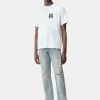 AMIRI Denim>BANDANA REPAIR STRAIGHT JEAN Antique Indigo