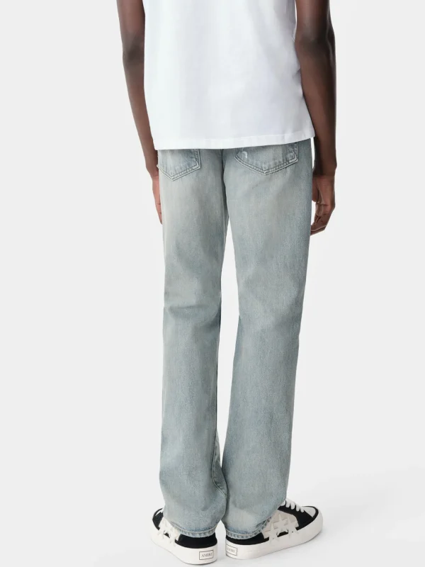 AMIRI Denim>BANDANA REPAIR STRAIGHT JEAN Antique Indigo
