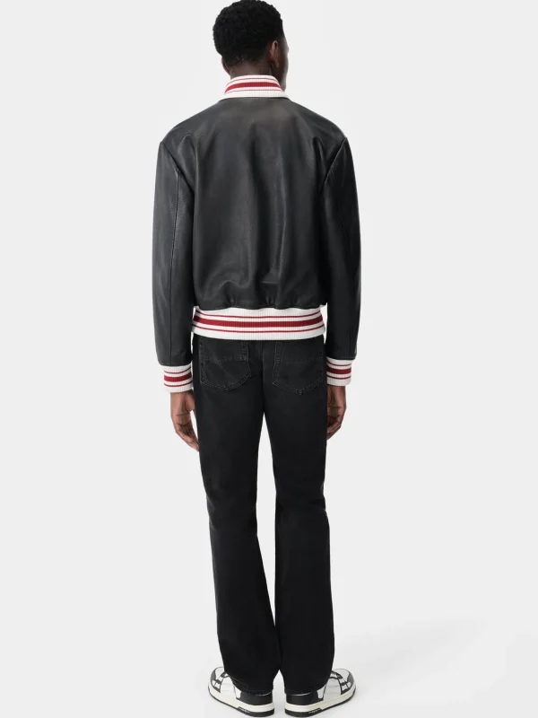 AMIRI Denim>BANDANA REPAIR STRAIGHT JEAN Vintage Black