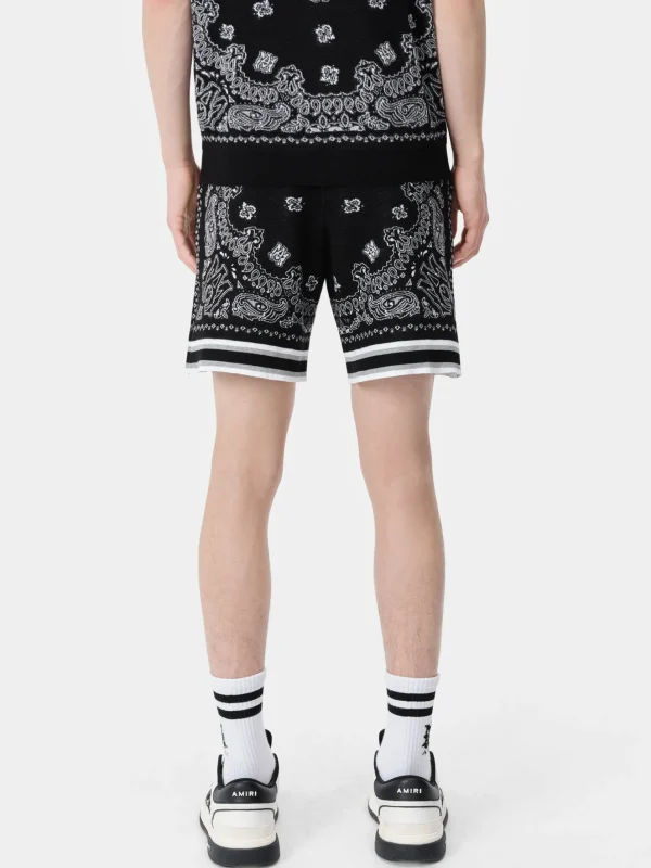AMIRI Knitwear>BANDANA SHORT BLACK