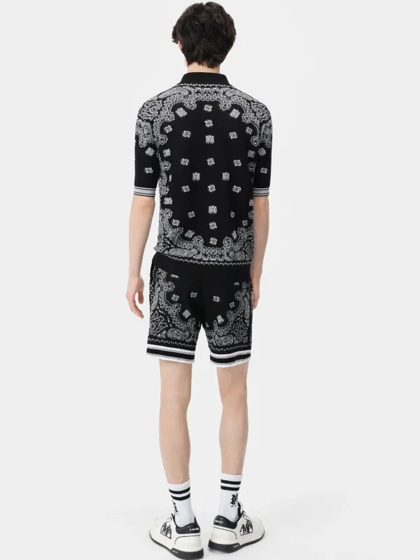 AMIRI Knitwear>BANDANA SHORT BLACK