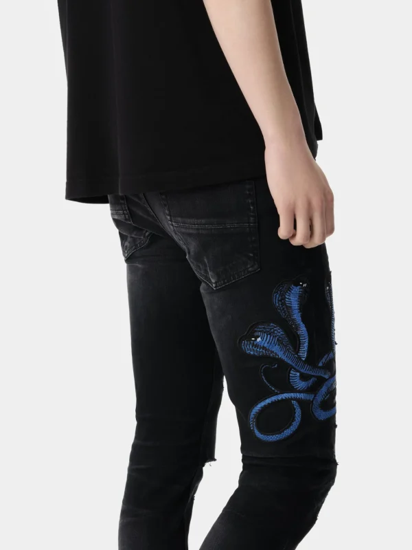 AMIRI Denim>BLUE POISON ARCHIVAL JEAN Aged Black