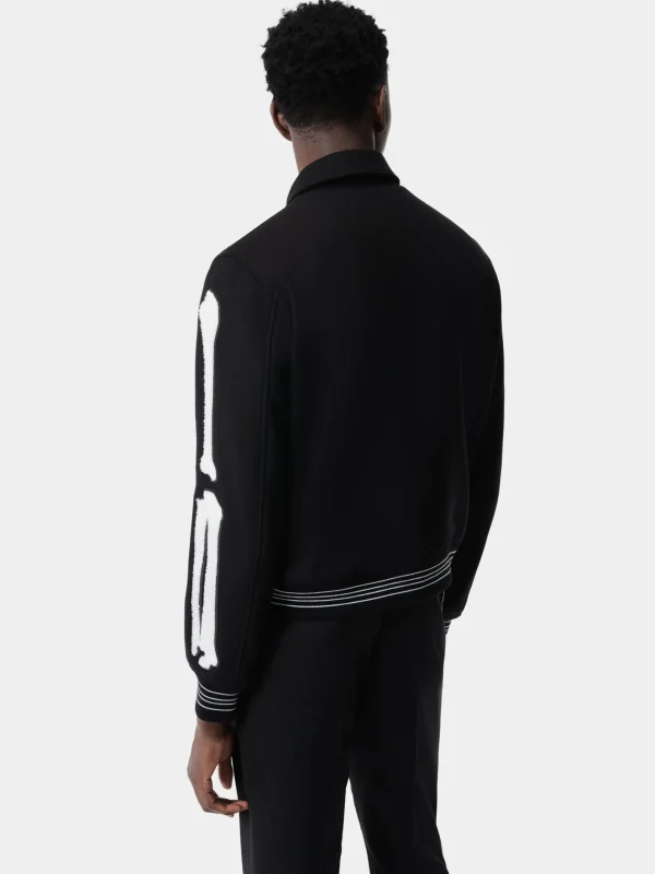 AMIRI Outerwear>BONES JACKET Black White