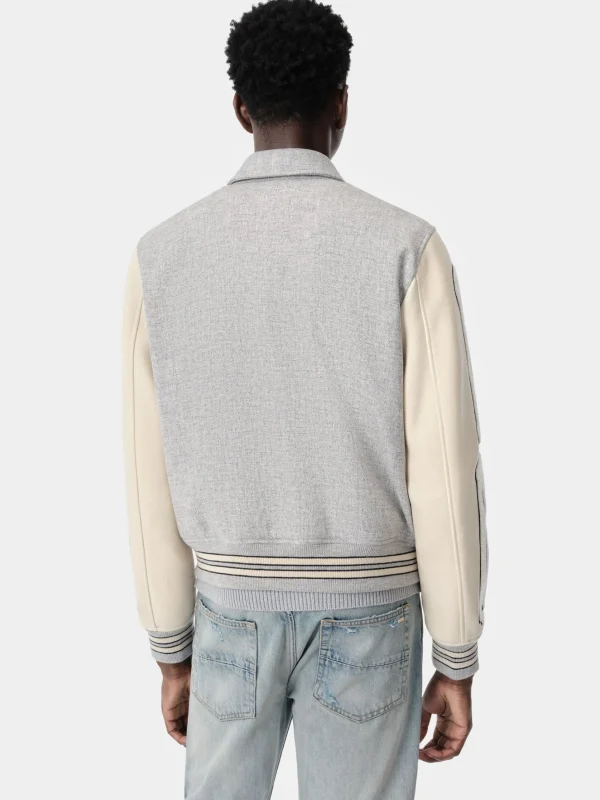 AMIRI Outerwear>BONES JACKET Grey